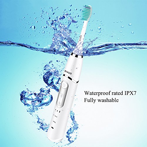 image for KIVOS Rechargeable Electric Toothbrush, Sonic Battery Powered Toothbru
