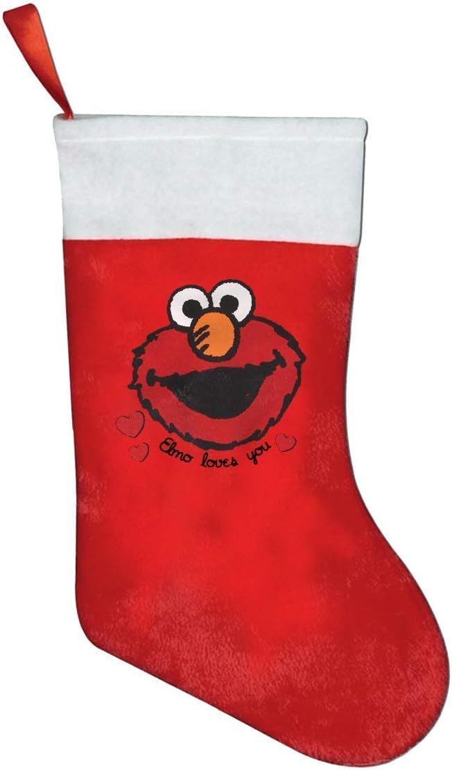Casepillows Elmo Girls Denim Personalized Christmas Stockings Home Decorations Gifts for Family