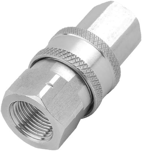 Atmozon Stainless Steel Pressure Washer Adapter Set, NPT 3/8 Inch Male and Female Quick Connector, Max Pressure 5000 PSI Rating, 2 PCS