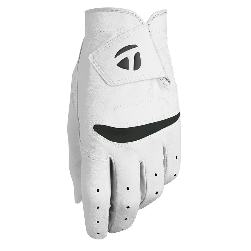 TaylorMade Unisex's Stratus Soft Glove Golf, White, M