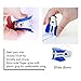 MROCO Staple Removers Staple Puller Staple Remover Tool Multicolored Staple Removers Office Staple Remover Stick Extra Wide Steel Jaws Style Remover for Staple Black Blue Gray 6 Pack