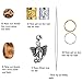 OPount 310 Pieces Dreadlocks Beads DIY Hair Braid Accessories with Natural Painted Wood Beads, Braid Rings Hair Hoops, Dreadlocks Beads and Hair Clips for Hair Decoration