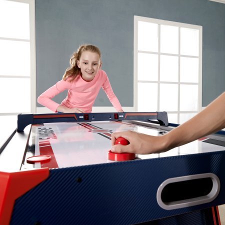 EA Sports 60 Inch Air Powered Hockey Table with Overhead Electronic Scorer