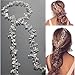 Wedding Headband Hair Accessories for Bride and Bridesmaid, Crystals Extra Long Hair Accessory for Party and Evening for Women and Girls (19.7 Inches)