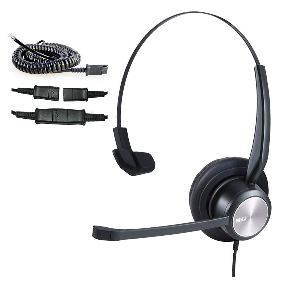MKJ Telephone Headset for Cisco Phones Corded Call Center Office Headset with Microphone Noise Cancelling for Cisco CP-7821 7942G 7931G 7940 7941G 7945G 7961G 7962G 7965G 7971G 7975G 8841 8945 9971