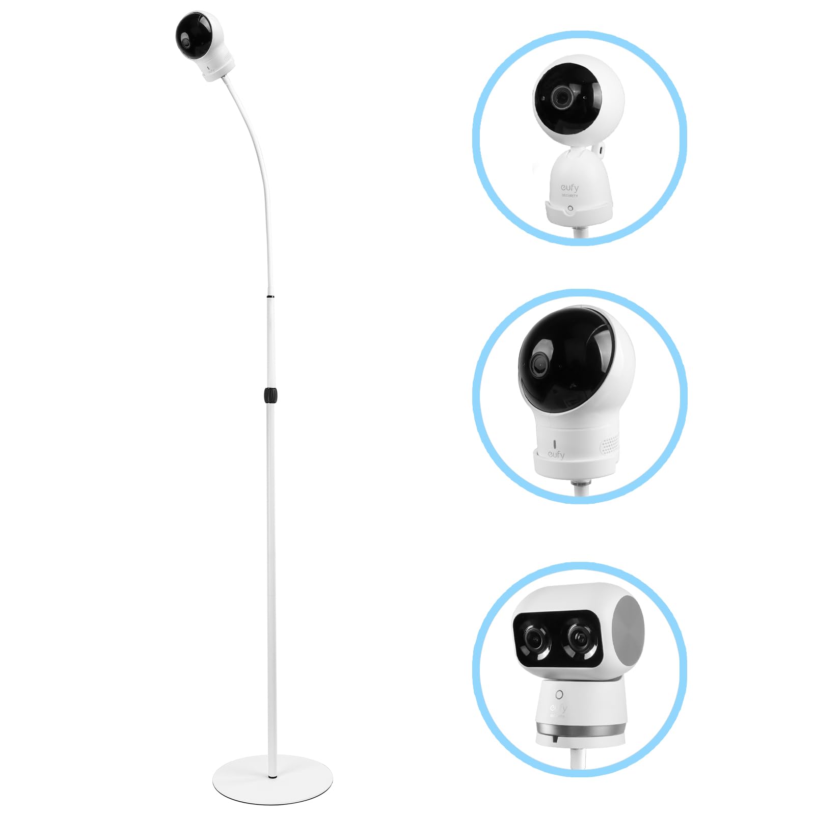 Photo 1 of HOLACA 36 inch or 70 inch Floor Stand for Eufy SpaceView, Spaceview S/Pro, Care Baby Monitor 2 and Eufy 720P Video Baby Monitor, Indoor Cam S350