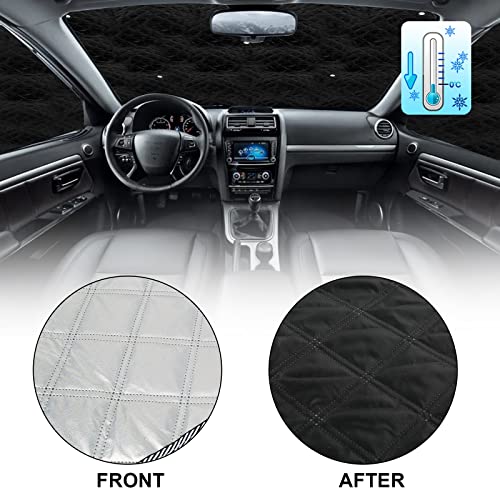 Opaltool Interior Car Sun Visor Suitable for Mercedes-Benz VITO III W447/Viano 2014-2022, 10pcs Foldable Interior Windshield Covers for More Privacy and Better Temperature Control
