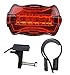 LED BIKE LIGHT SET. Bicycle headlight & taillight combo. Ultrabright 5 LED kit.. Use on bike or scooter. FREE high visibility reflectors. ~ In BG Lights gift box as pictured