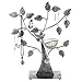 MyGift Silver Metal Jewelry Tree with Bird Nest - Holds up to 48 pair Earrings