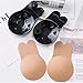 2020 Updated Lift Nipple Covers Self Adhesive Strapless Backless Bras, Invisible Push Up for Women(2 Pairs) (Beige and Black)