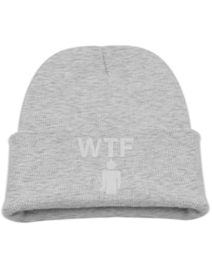 WTF Kid's Hats Winter Funny Soft Knit Beanie Cap, Unisex