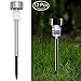 Twinkle Star 12 Pcs Solar Pathway Lights Stainless Steel Solar Garden Lights Solar Landscape Lights for Lawn, Patio, Yard, Walkway