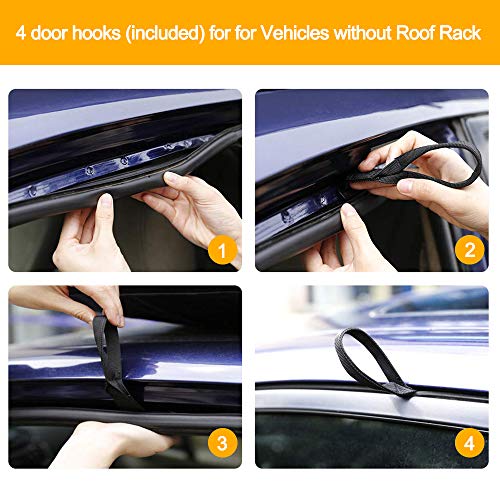 image for Conthfut Rooftop Cargo Bag - (15 Cubic Feet) Coated Zippers & Heavy Du