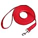 Hulless 20 Feet dog leash,Nylon training leash,Dog traction rope,Red dog leashes for small dogs,Great for dog training,Play,Camping or Backyard.