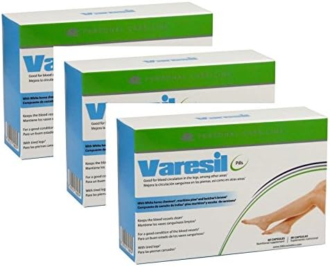 Varesil Pills for varicose vein care (box of 3, 60 tablets per box)