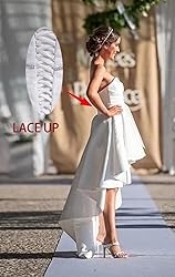 NLQ High Low Prom Dresses Sweetheart Strapless
