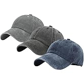 Hccfit 3 Pack Toddler Hat Toddler Baseball Hats for 2-7 Years Boys and Girls