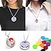 2 PCS Essential Oil Necklace Aromatherapy Diffuser Jewelry for Women(Music Notes & Love) by Lademayh