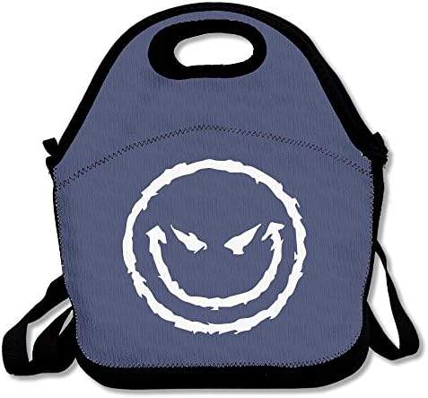 Black Evil Smiley8 Special Adult And Child Lunch Bags