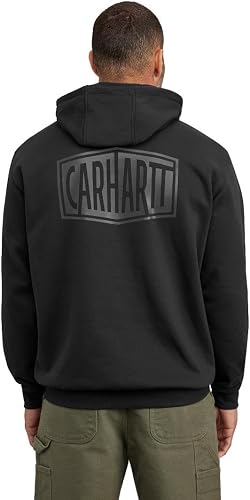 Carhartt Mens Rain Defender Loose Fit Midweight Logo Graphic Sweatshirt