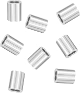 Cretty-Meet 100pcs Aluminium Crimp Loop for 1.5 mm Wire Rope Cable view 5