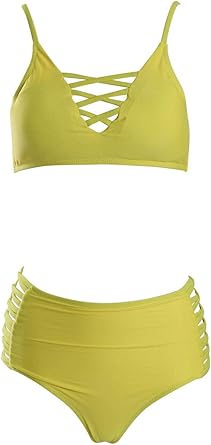 amazon yellow bathing suit