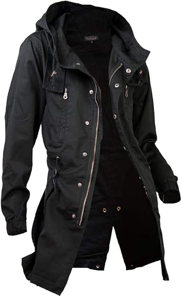 Amazon モッズコート メンズ ライトアウター ロングコート ミリタリーコート S2901 01 コート ジャケット 通販