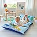 Butterfly Craze Futon Floor Bed Lounger Cover - King Size Cars Blue - Fits 5 King Pillows & Transforms Into Floor Mattress & Sleeping Pad - Machine Washable Polyester Cover