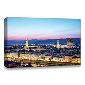 Canvas Wall Art Beautiful Landscape Grand Canal, Venice, Italy Painting Artwork for Home Prints Framed - 12x18 inches