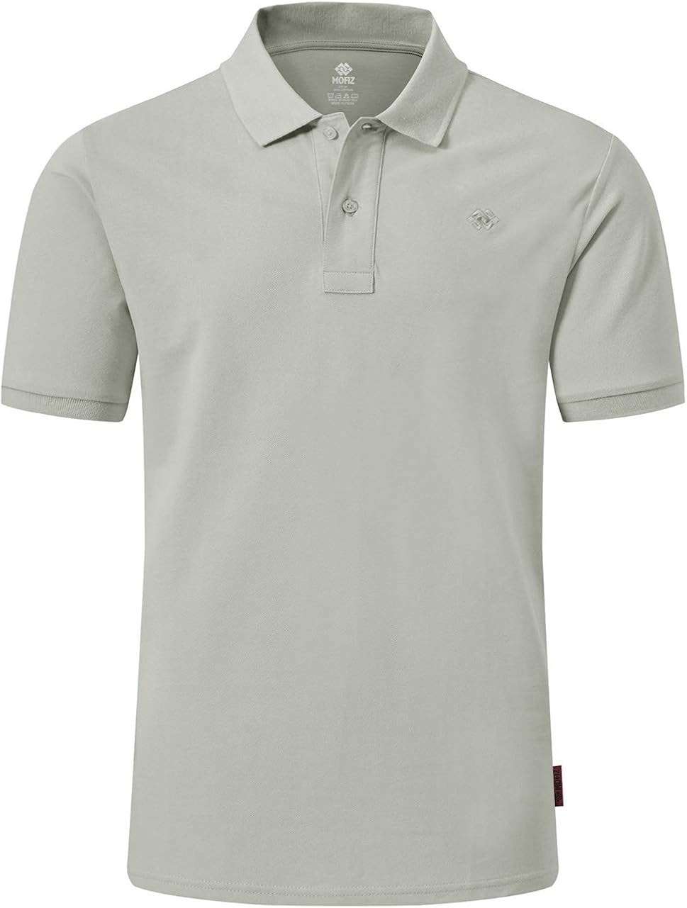 MoFiz Men's Golf Shirts Short Sleeve Shirts 100% Cotton Athletic Shirts Collared T-Shirt Comfortable Polo Shirts: Clothing