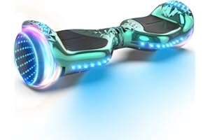 XERATH hoverboard adult All Terrain, hoverboard with Bluetooth Speakers& self-balancing control system, bright LED lights and flashing wheels,hoverboards for kids UL2272 Safety Certification for all ages (TURQUOISE)