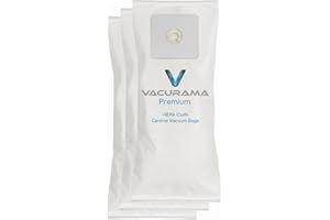 Vacurama Premium Central Vacuum Bags - Compatible for NuTone 391, Beam, Cana-Vac, Electrolux, Kenmore 50601, Allerex, Titan, 