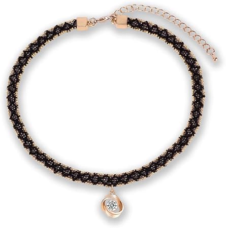 Amazon Com Qinjli Female Collarbone Chain Short Lace Neck With