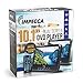 IMPECCA DVD Player, Portable 10.1” Dual Screen DVD Player for Car Headrest or Home with USB/SD Card Reader, Built in Rechargeable Battery, Last Memory Function, Two Screens Play One Movie