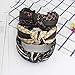 Designer Cross Knot Headbands for Women Hair Hoops with Stylish CC Letter Print Fashionable Classical Stripe Hairbands with Silk Cloth 3Pcs Black Beige Coffee (classical style)