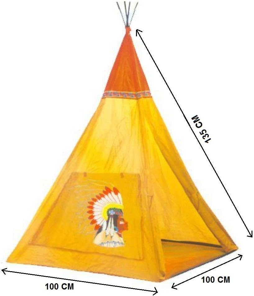 Blossom (1 Pc) Foldable Portable Indian Play Tent Tipi for Kids Indoor Outdoor Travel Hut Children House