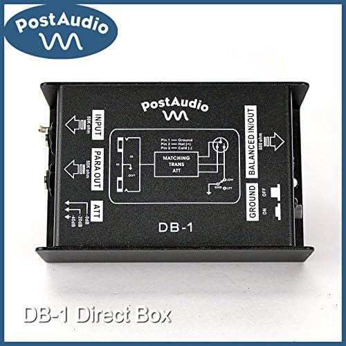 Post Audio DIB-1 Direct Box Balanced In &amp; Out Variable Attenuation 1/4" to XLR
