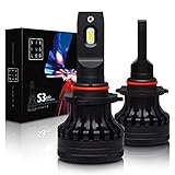 SiriusLED S3 Extremely Bright LED Headlight 8000 Lumens Fog Lights Bulb Conversion Kit 9005 HB3 6000K Xenon White