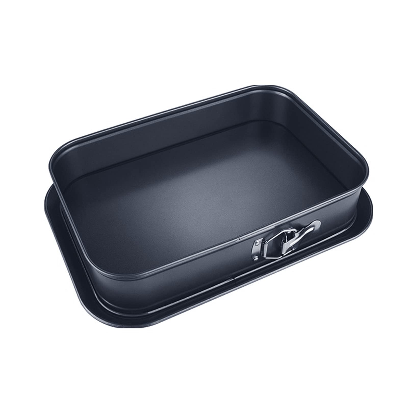 LIQUID Rectangular Springform Cake Tin, Non-Stick Cake Tin, 39 x 28 cm Living Baking Moulds, Black Non-Stick Coating, Easy to Use and Easy to Clean, Suitable for Baking at Home