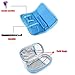 Goldwheat Insulin Cooler Travel Case Diabetic Medication Organizer Medical Cooler Bag with 2 Ice Pack Waterproof and Insulation Liner, Light Blue