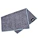 SUMI ECO ECO-FRIENDLY The Perfect Yoga Hand Towel 2SET – Super Soft, Sweat Absorbent, Multicolored Wicking, Non-Slip Bikram Hot Yoga Rug for Pilates Lovers (Hand Towel – Dark Gray | Blue Edge – 2pcs)thumb 4