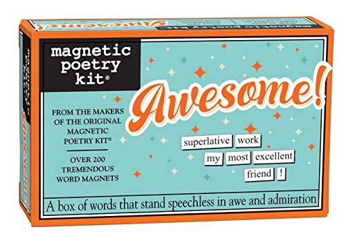 Magnetic Poetry Awesome! Kit - Words for Refrigerator - Write Poems and Letters on the Fridge - Made in the USA