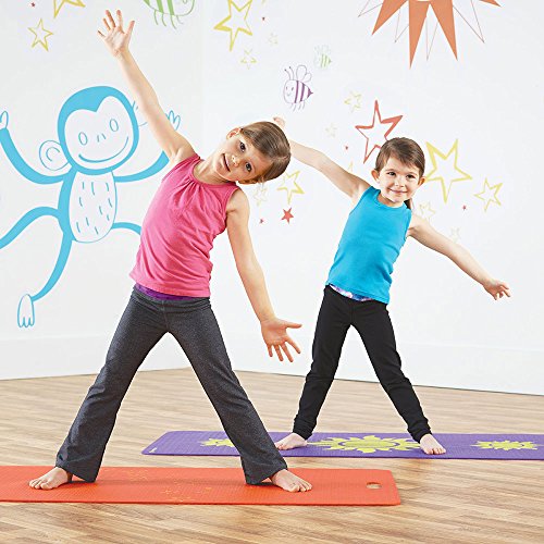 MERRITHEW Kids Yoga and Exercise Mat, Triple Sundog (Purple) 0.15 inch / 4 mm - Thumbnail 3