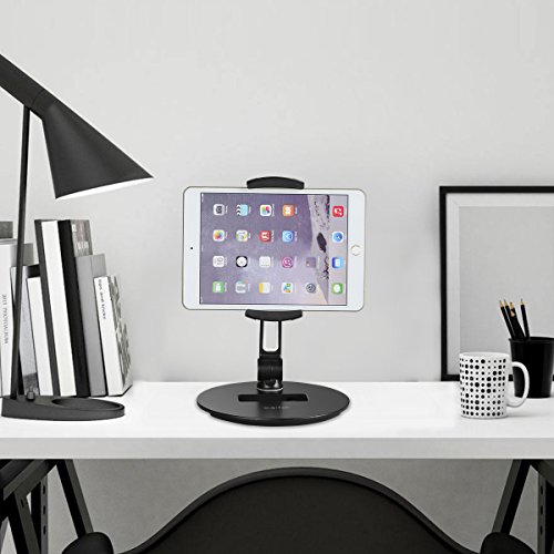 Suptek Aluminum Tablet Desk Stand 360° Flexible Cell Phone Holder Mount
