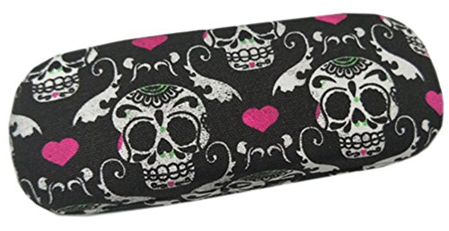 Lesirit Hard Shell Eyeglass Case Glasses Holder (Skull-A) - Thumbnail 4