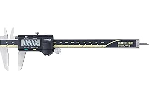 Mitutoyo 500-196-30 Advanced Onsite Sensor (AOS) Absolute Scale Digital Caliper, 0 to 6"/0 to 150mm Measuring Range, 0.0005"/0.01mm Resolution, LCD