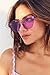 WearMe Pro Colorful One Piece Transparent Round Sunglasses | Fun Rimless Glasses for Women and Men | Retro Festival Sunnies