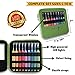 Crochet Kit, 9 Crochet Light Hooks, Lighted Crochet Needles Set - Led Crochet Hook Set with Ergonomic Handle, Crochet Hook Case and 9 Extra Batteries - 9 Knitting Needles from 2.5mm to 6.5mm (Green)