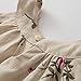 Girls' 2T-12 Linen Casual Dress Summer Floral Tank Shift Dress