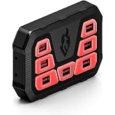 Feniex 4200-Mini Controller | 30-Amps | Universal Compatibility | 6 Backlit Buttons, x6 5-Amp Aux Outputs | All in One, Ultra Rugged, Waterproof